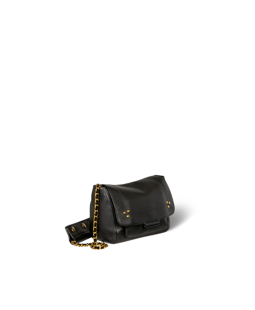 Sac Lulu S Veau Noir Brass - Jérôme Dreyfuss