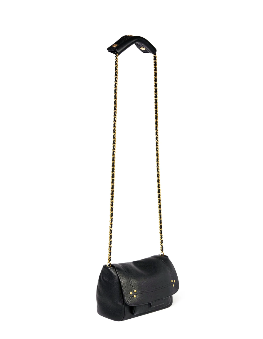 Sac Lulu S Veau Noir Brass - Jérôme Dreyfuss