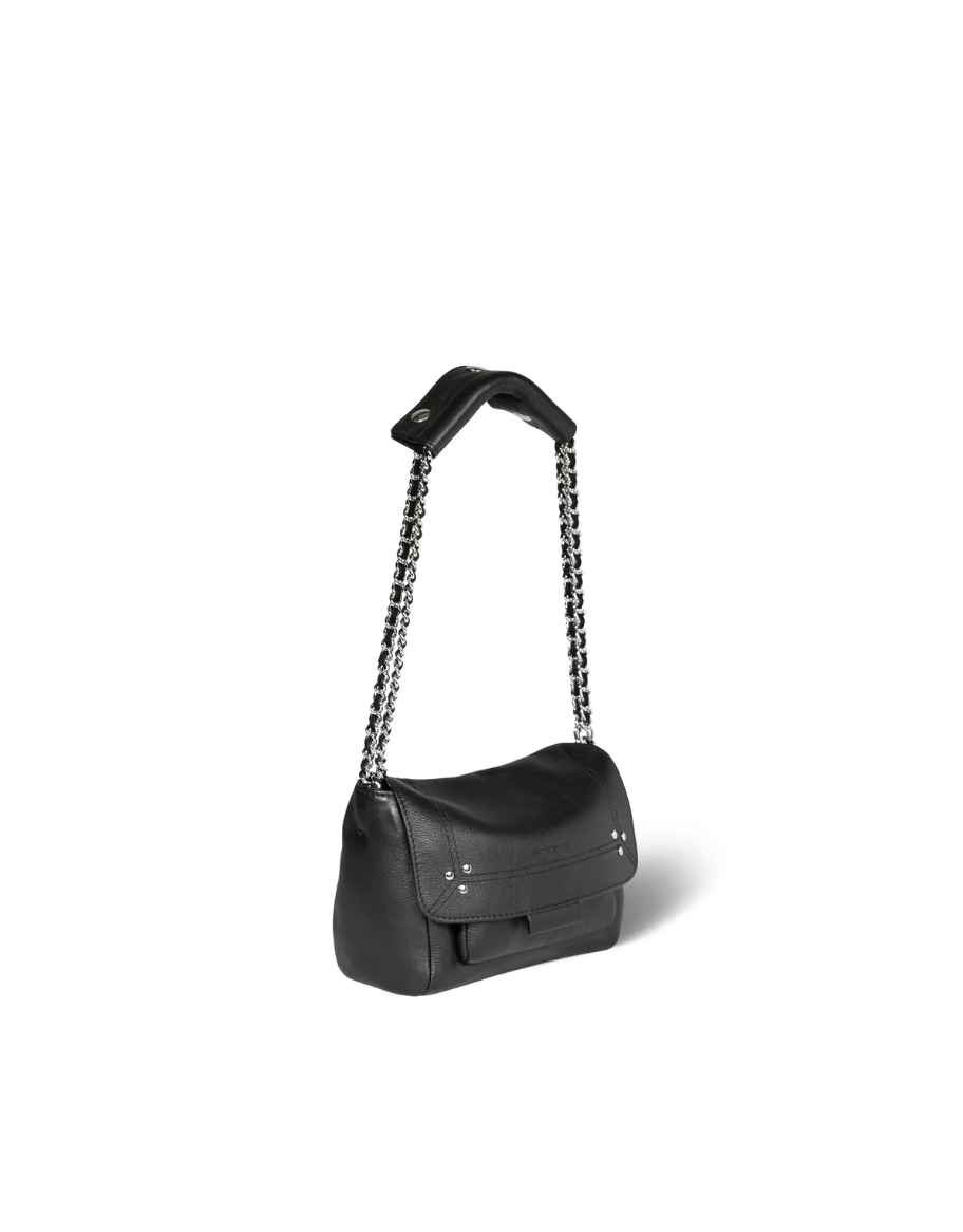 Sac Lulu S Veau Noir Silver - Jérôme Dreyfuss
