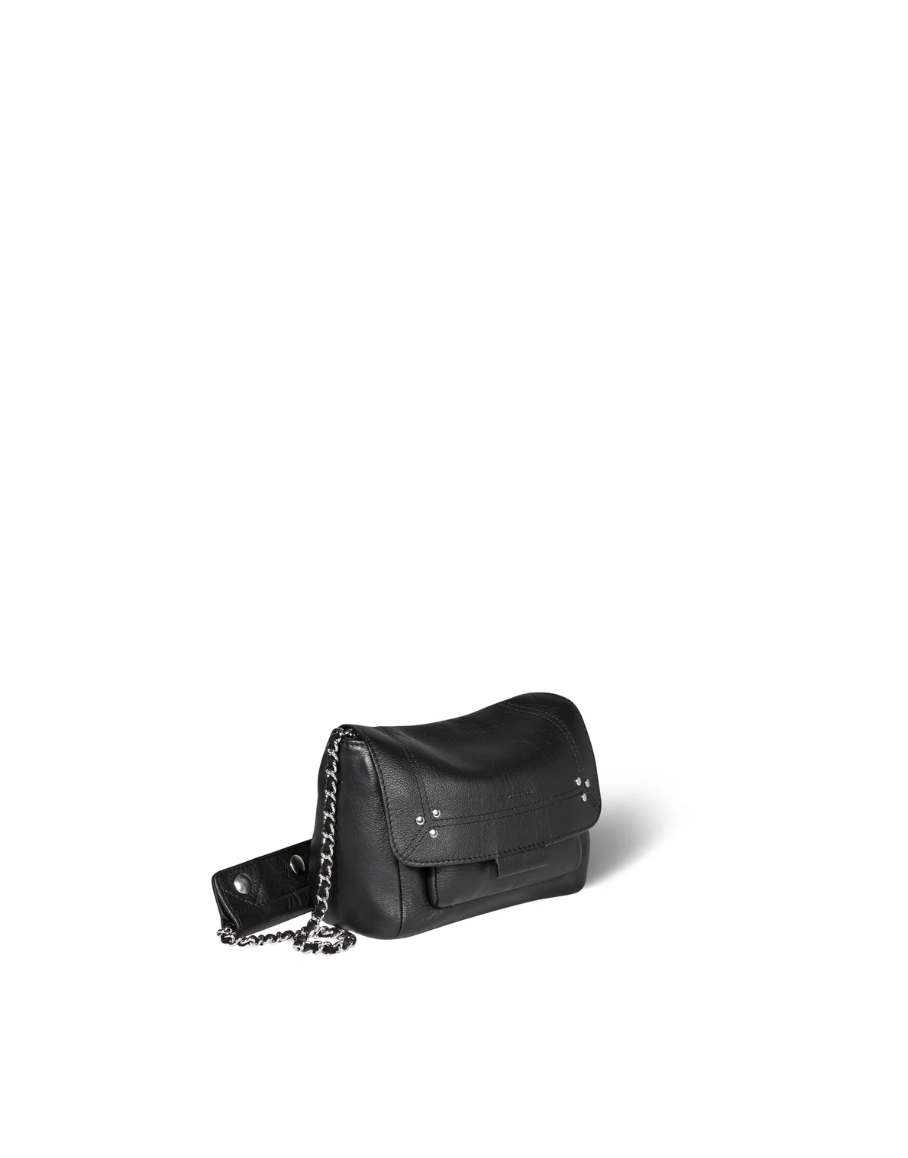 Sac Lulu S Veau Noir Silver - Jérôme Dreyfuss