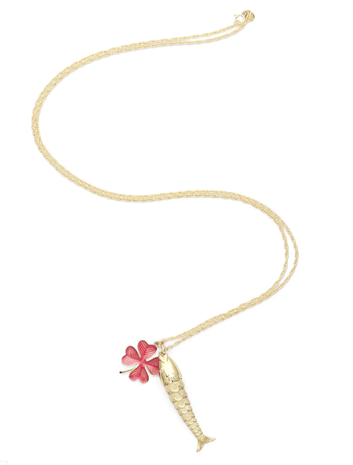 Sautoir Nemo Émaillé Rose - Alexandra Margnat