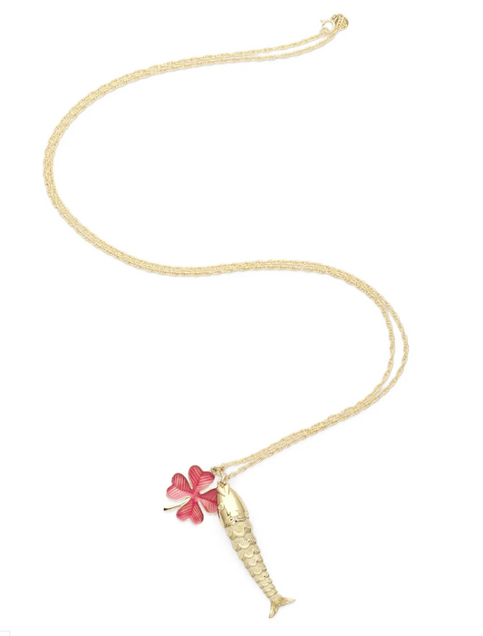 Sautoir Nemo Émaillé Rose - Alexandra Margnat