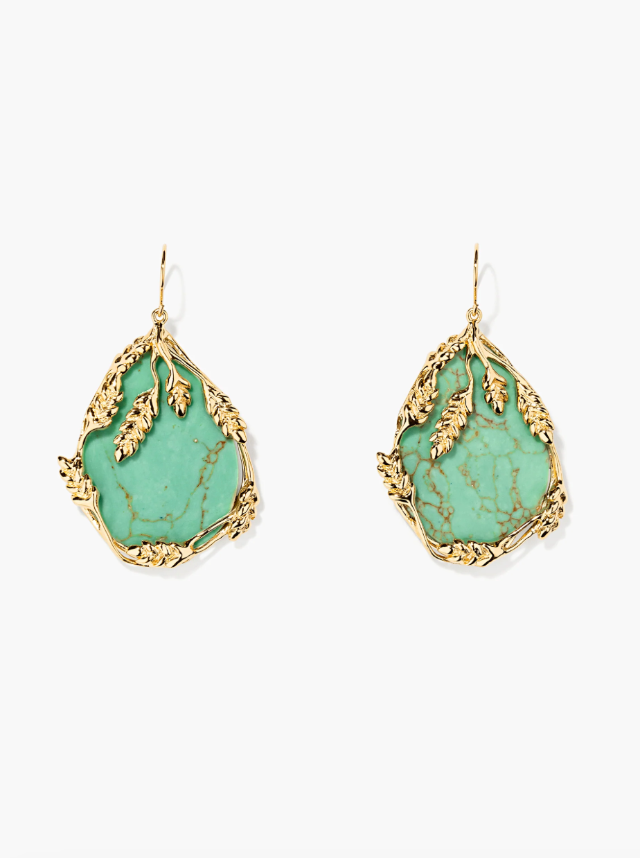 Boucles d'Oreilles Françoise Turquoise - Aurélie Bidermann