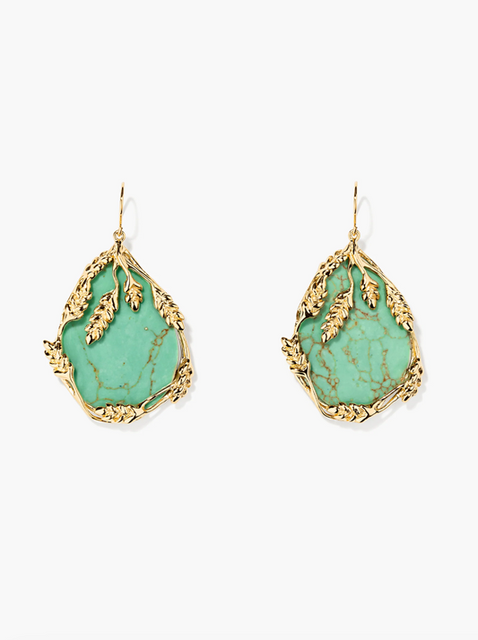 Boucles d'Oreilles Françoise Turquoise - Aurélie Bidermann