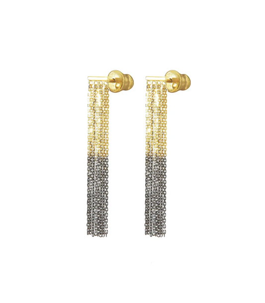 Boucles d'Oreilles N°463 Bicolore Gold
