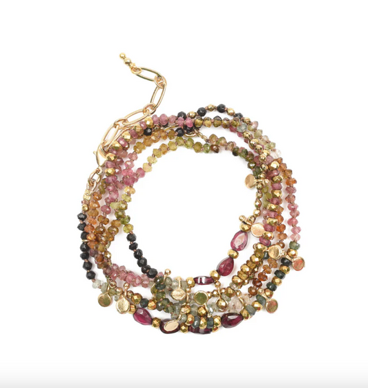 Bracelet Adoum Multi-tours Tourmalines - Room Service