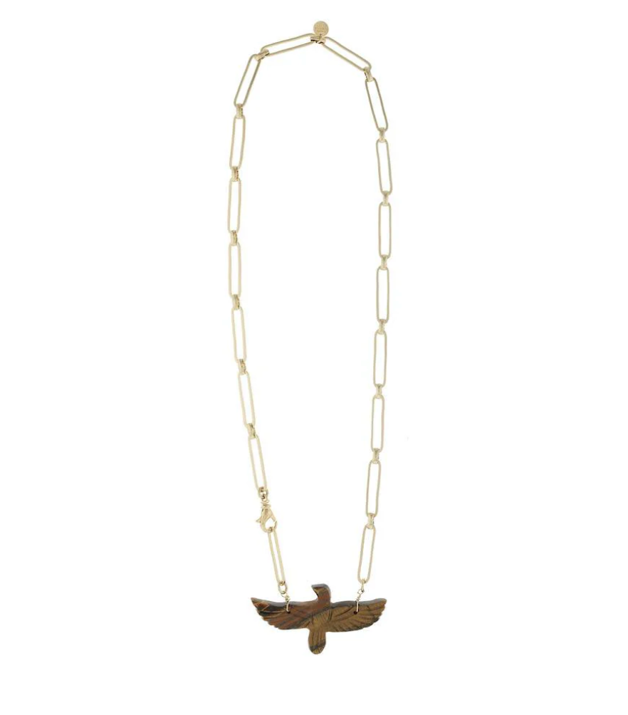 Collier Phoenix Oeil de Tigre - Room Service