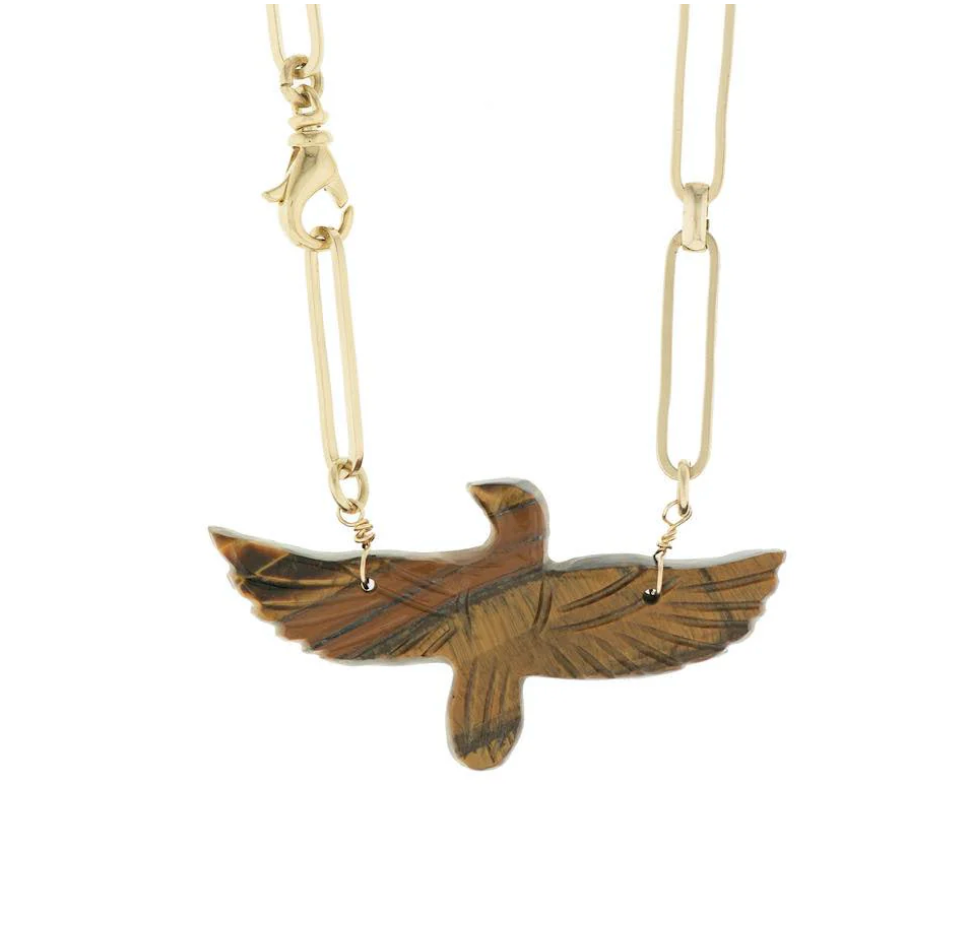 Collier Phoenix Oeil de Tigre - Room Service