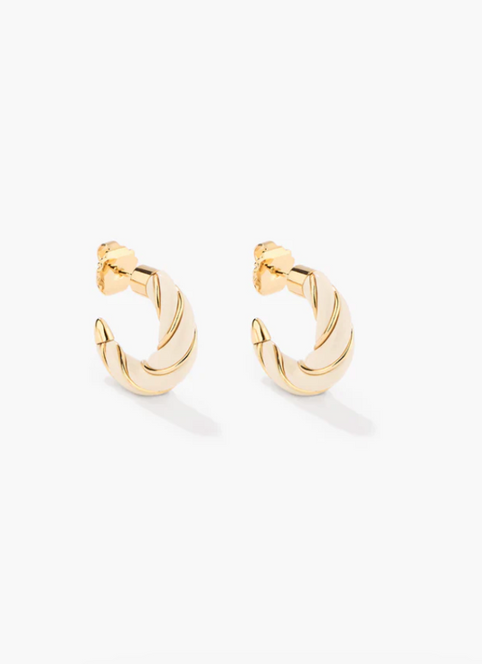 Boucles d'Oreilles Diana Mini Ivoire - Aurélie Bidermann