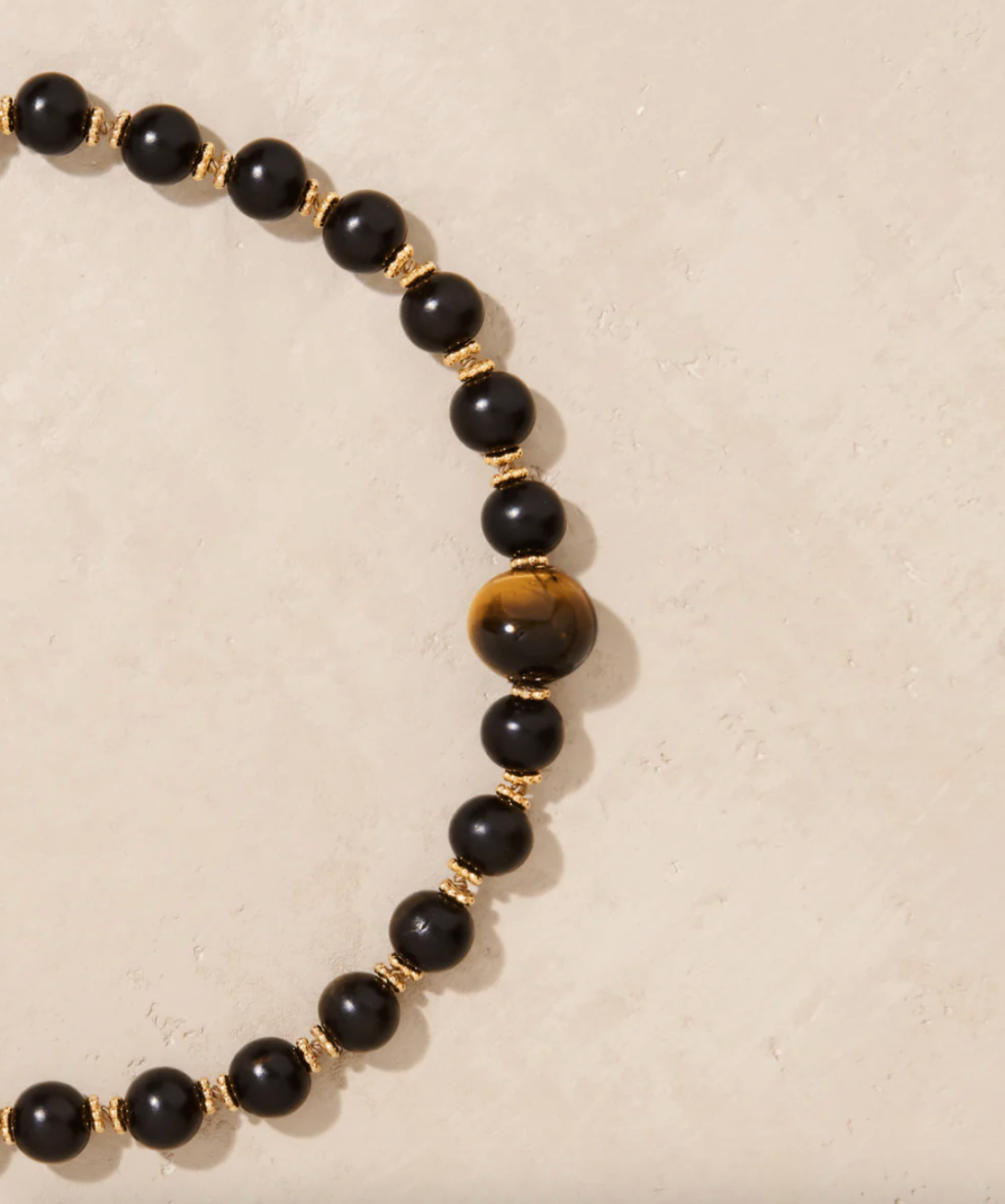 Collier Samhita Bois et Oeil de Tigre - Tityaravy