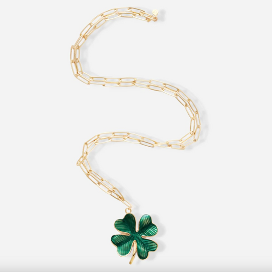 Sautoir Shamrock Vert - Alexandra Margnat