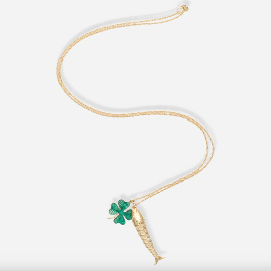 Sautoir Nemo Émaillé Vert - Alexandra Margnat