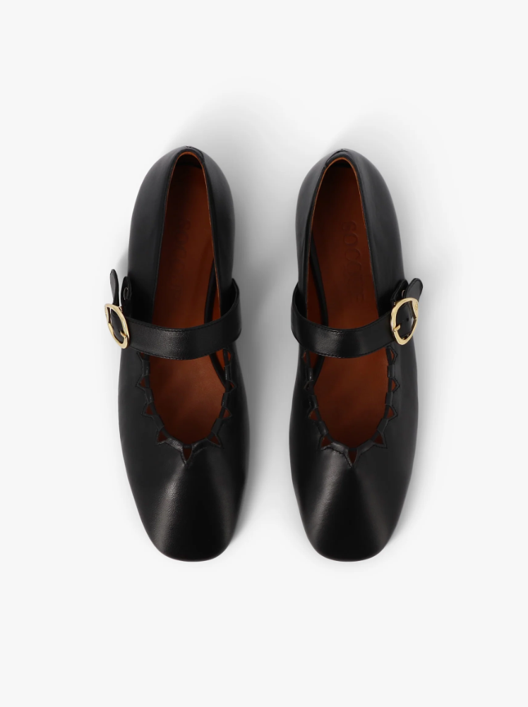 Ballerine Ginger Noir - Socque