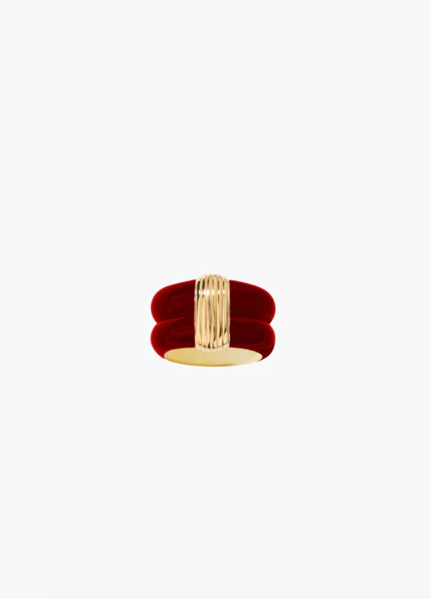 Bague Katt Bordeaux - Aurélie Bidermann