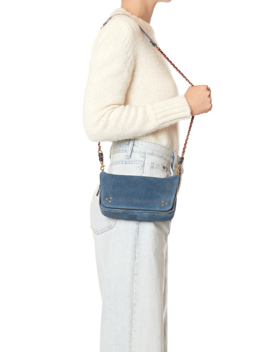 Sac Bobi S Croûte Velours Jeans - Jérôme Dreyfuss