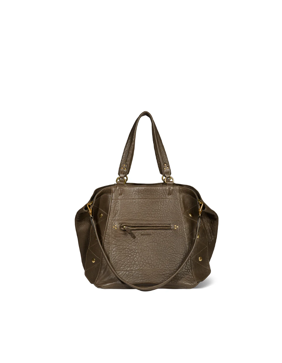 Sac Roger Agneau Kaki - Jérôme Dreyfuss