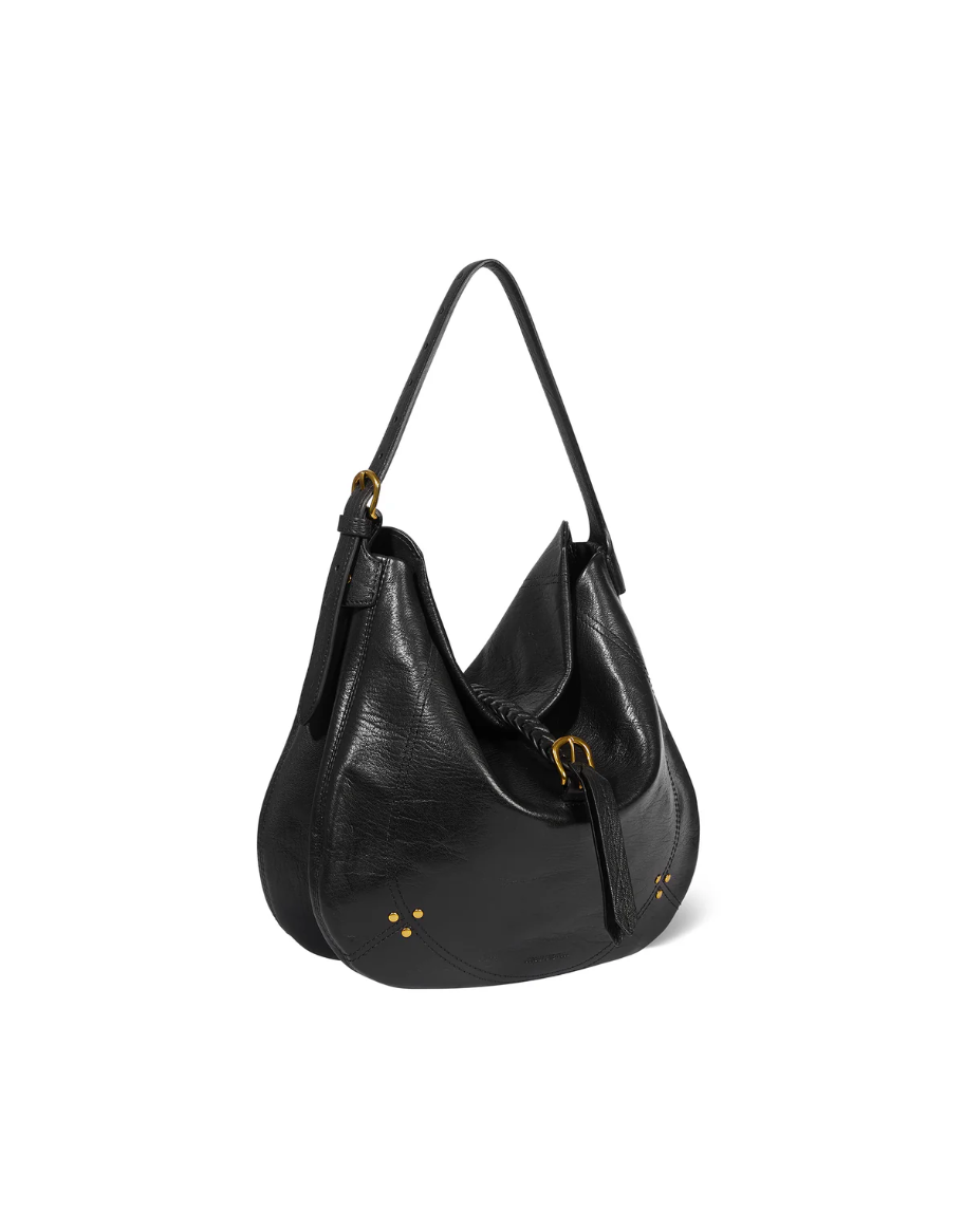 Sac Luis Chèvre Noir Grainé - Jérôme Dreyfuss