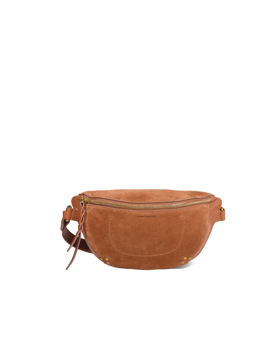 Sac Banane Lino Croute Velours Caramel - Jérôme Dreyfuss