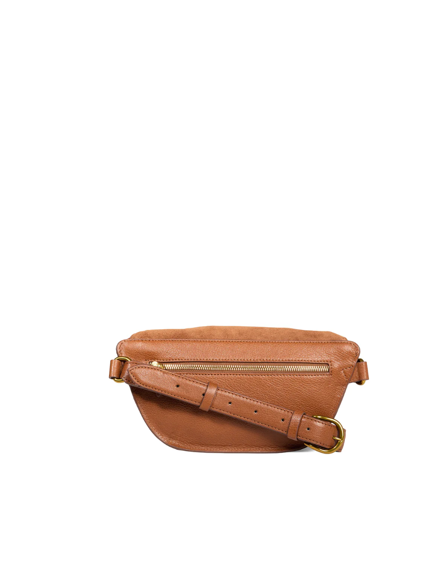 Sac Banane Lino Croute Velours Caramel - Jérôme Dreyfuss
