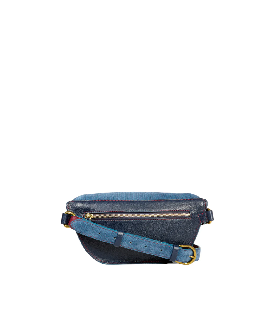 Sac Banane Lino Croûte Velours Jeans - Jérôme Dreyfuss