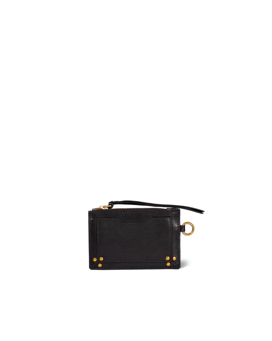 Porte Cartes Lucky Vachette Noir Brass - Jérôme Dreyfuss