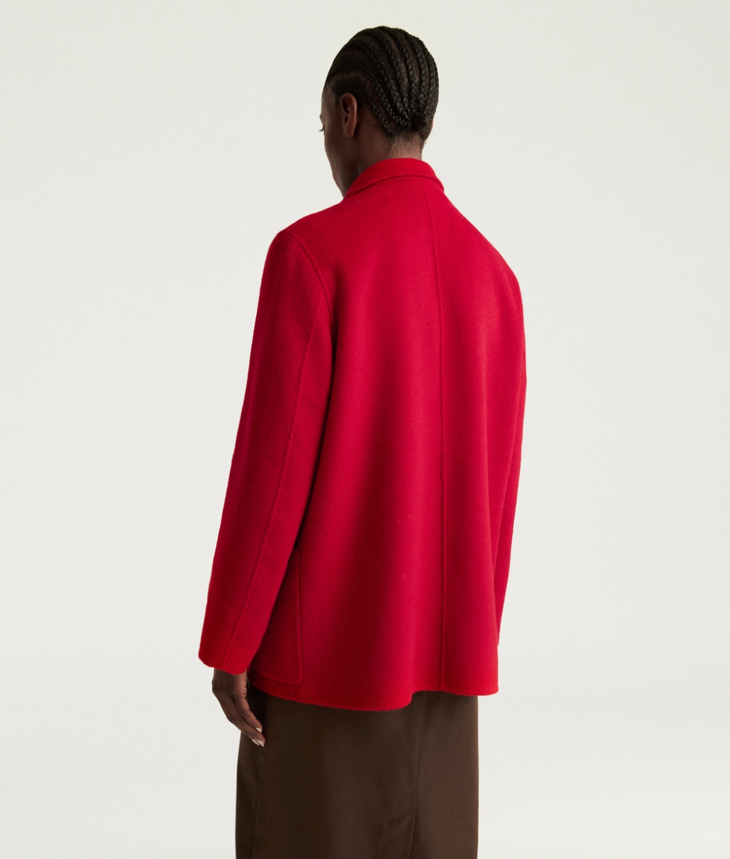 Manteau Evelyn Laine Rouge - Momoni