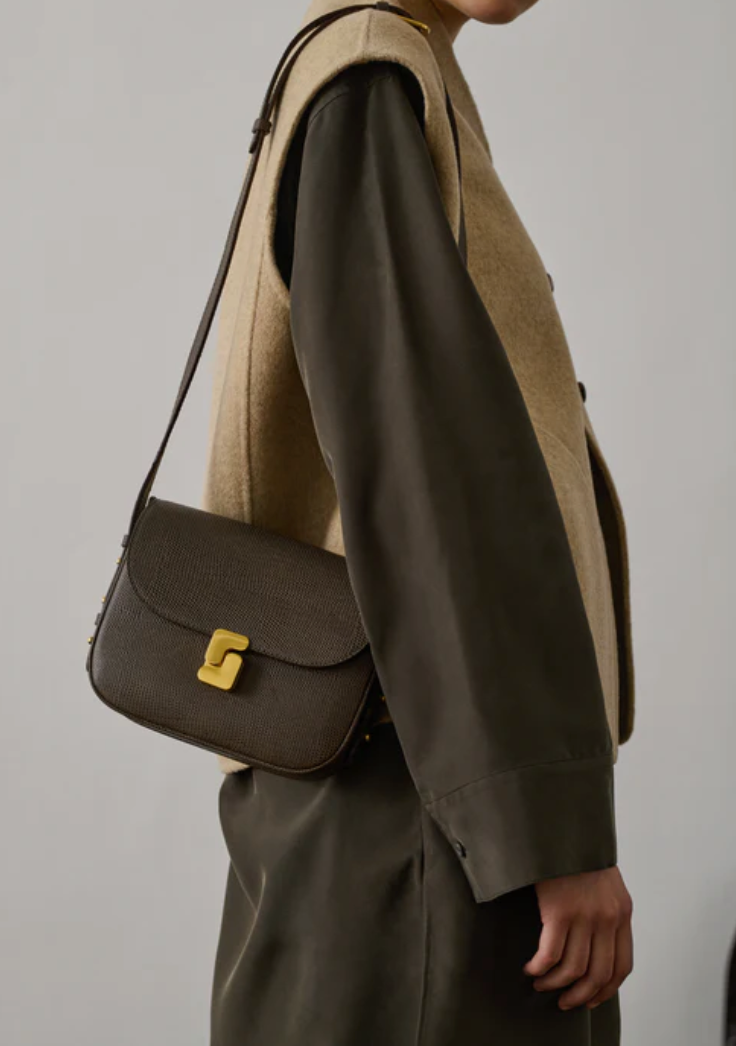 Sac Bellissima Mini Caviar Vert Olive - Soeur