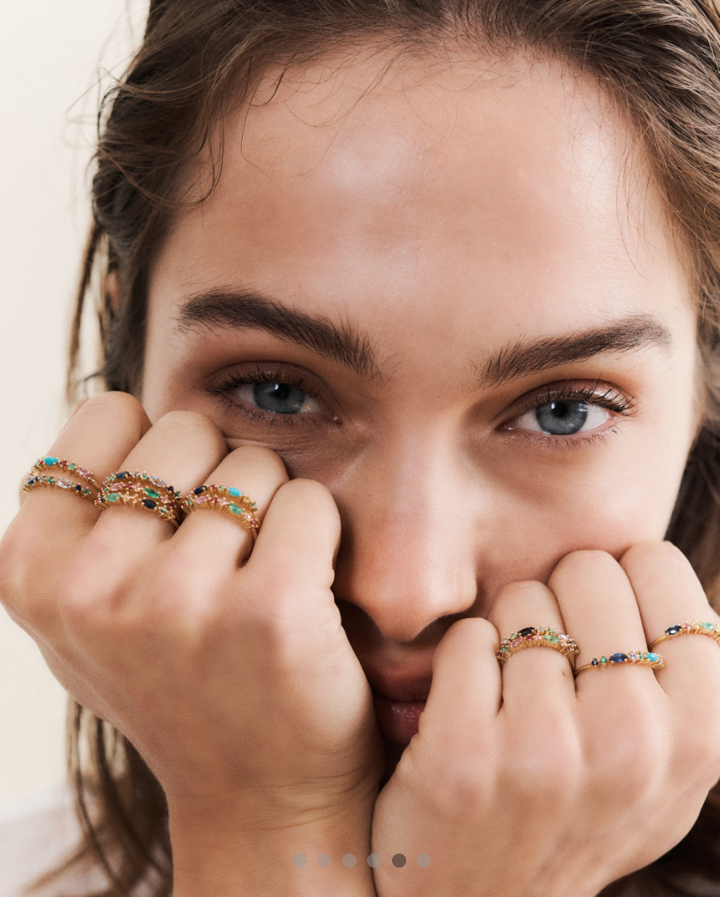 Bague Gaïa 2 Verte - Sophie d'Agon