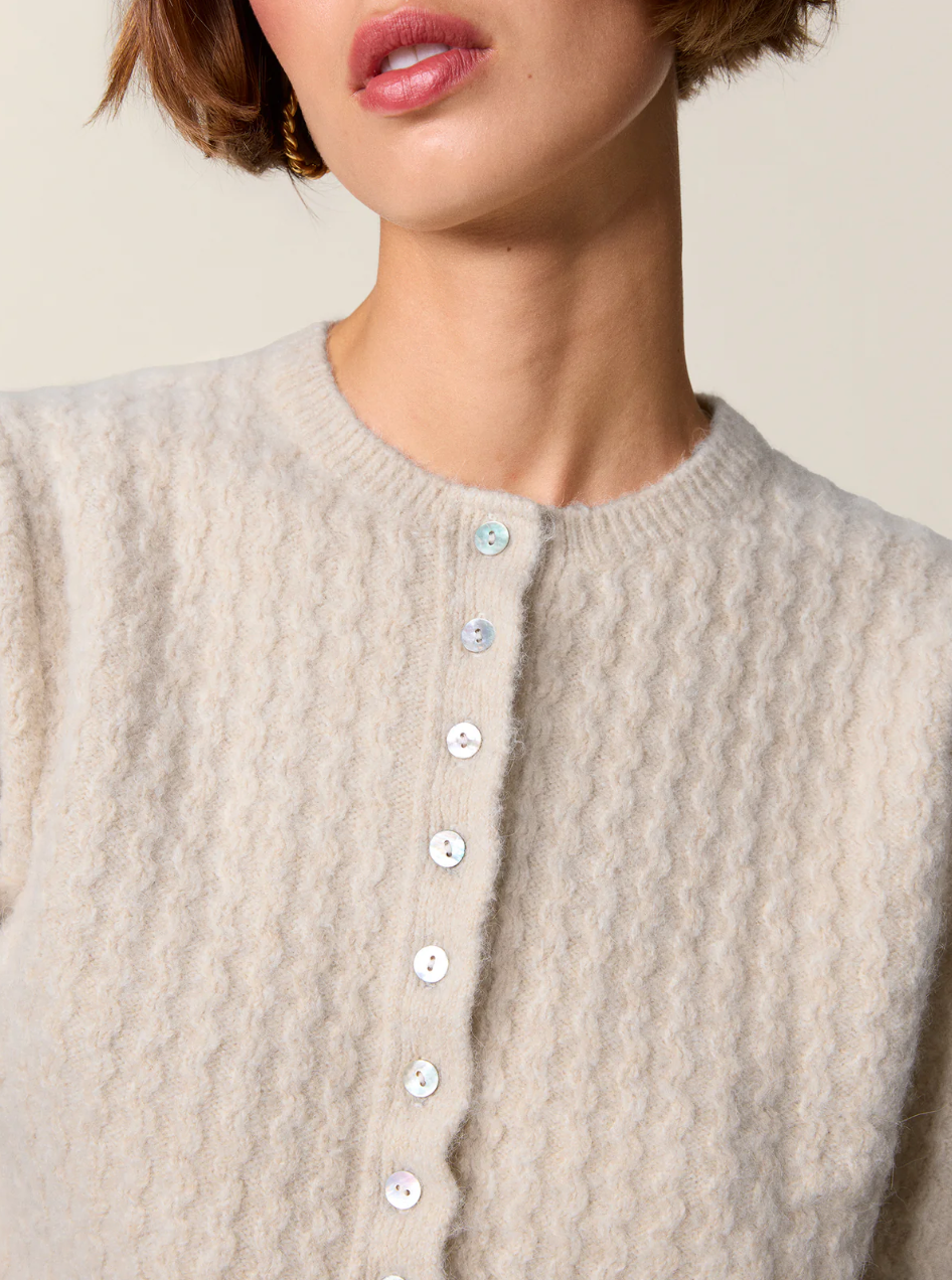 Cardigan Cassia Écru - Rouje