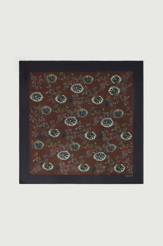 Foulard Capucine Aubergine/Vert - Soeur