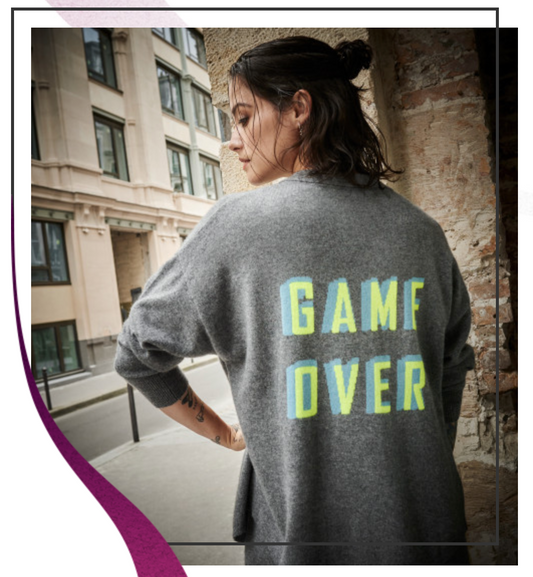 Chemise Game Over Cachemire Grise - Madluv