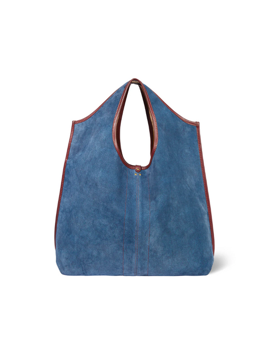 Cabas Paco Croûte Velours Jeans - Jérôme Dreyfuss