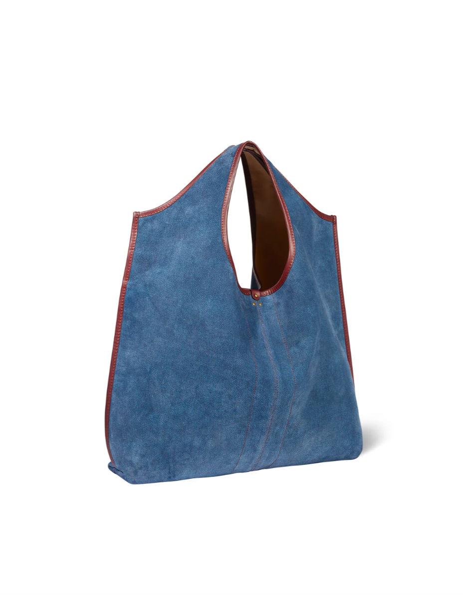Cabas Paco Croûte Velours Jeans - Jérôme Dreyfuss