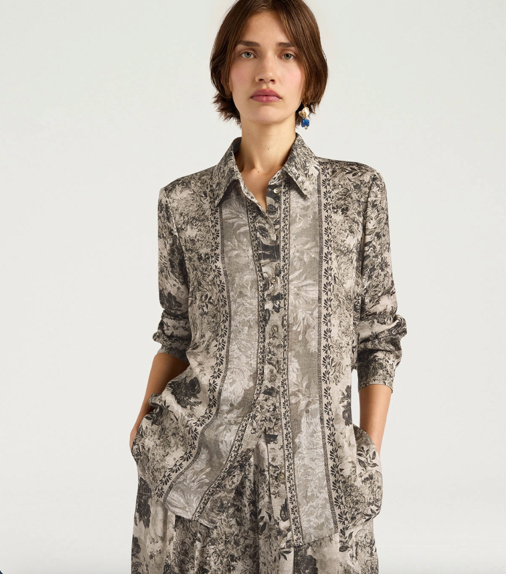 Chemisier Arles Jacquard Imprimé - Momoni