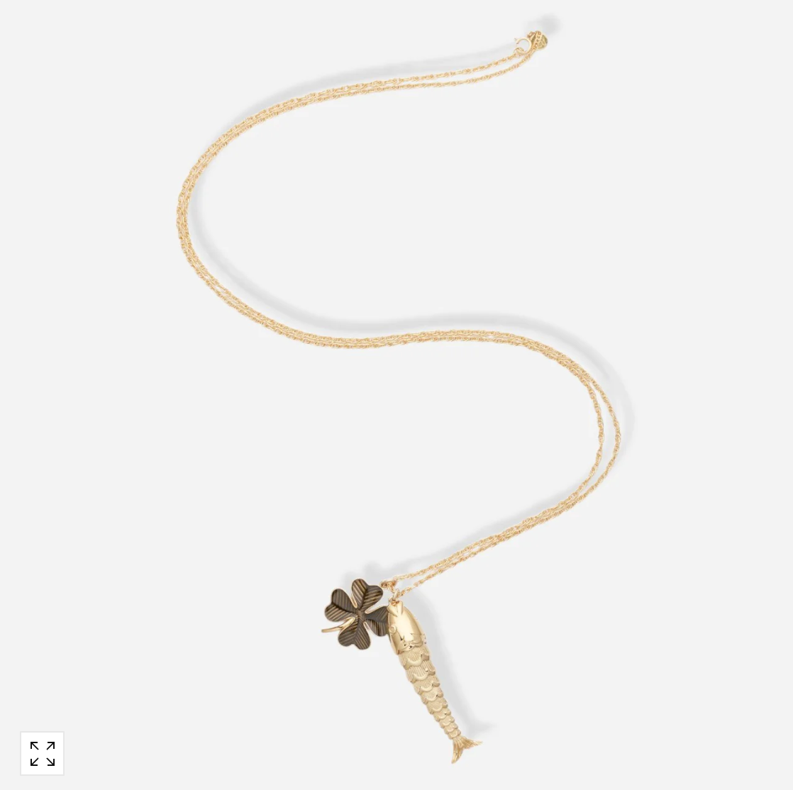 Sautoir Nemo Émaillé Gris - Alexandra Margnat