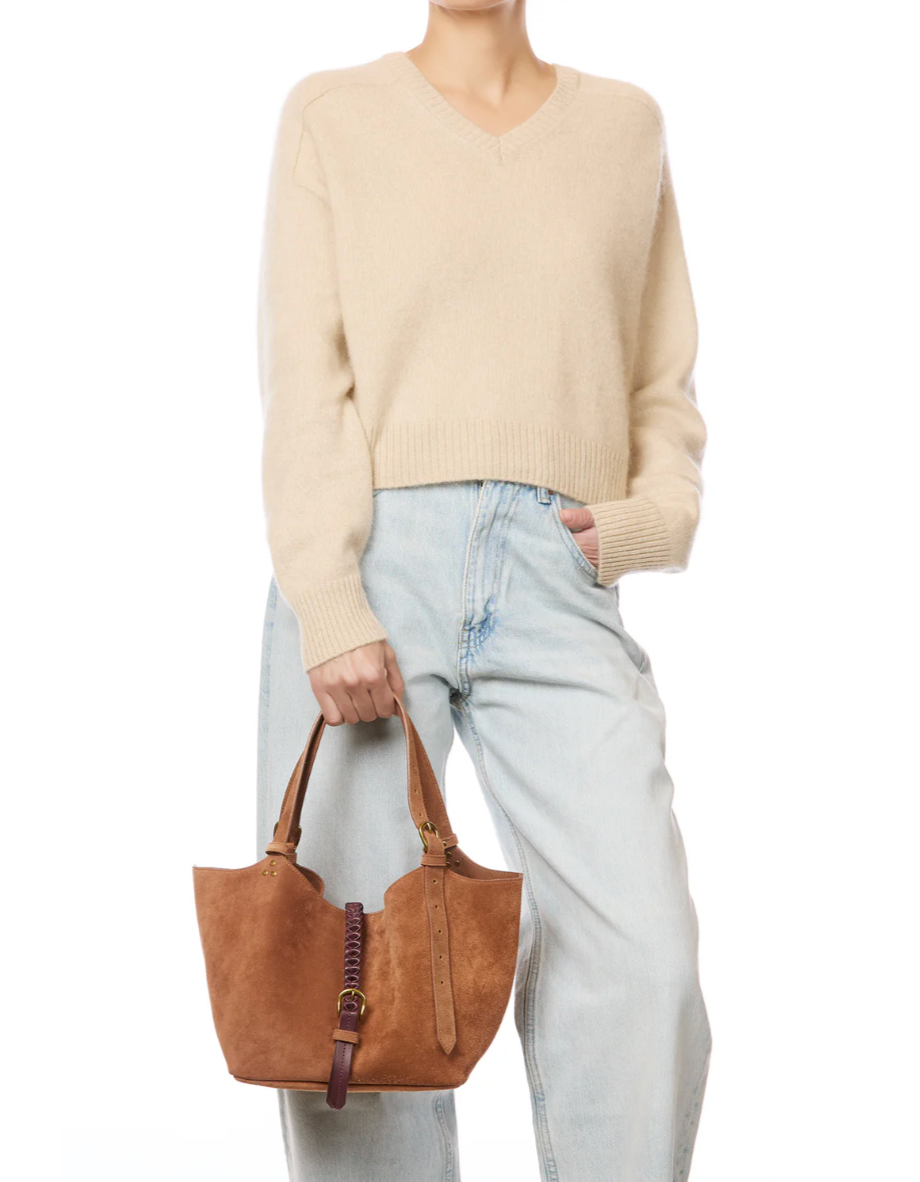 Sac Joseph S Croute Velours Caramel - Jérôme Dreyfuss