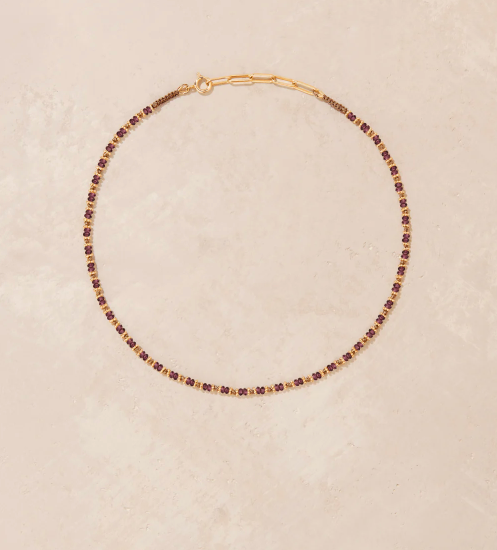 Collier Tara Rhodolite - Tityaravy