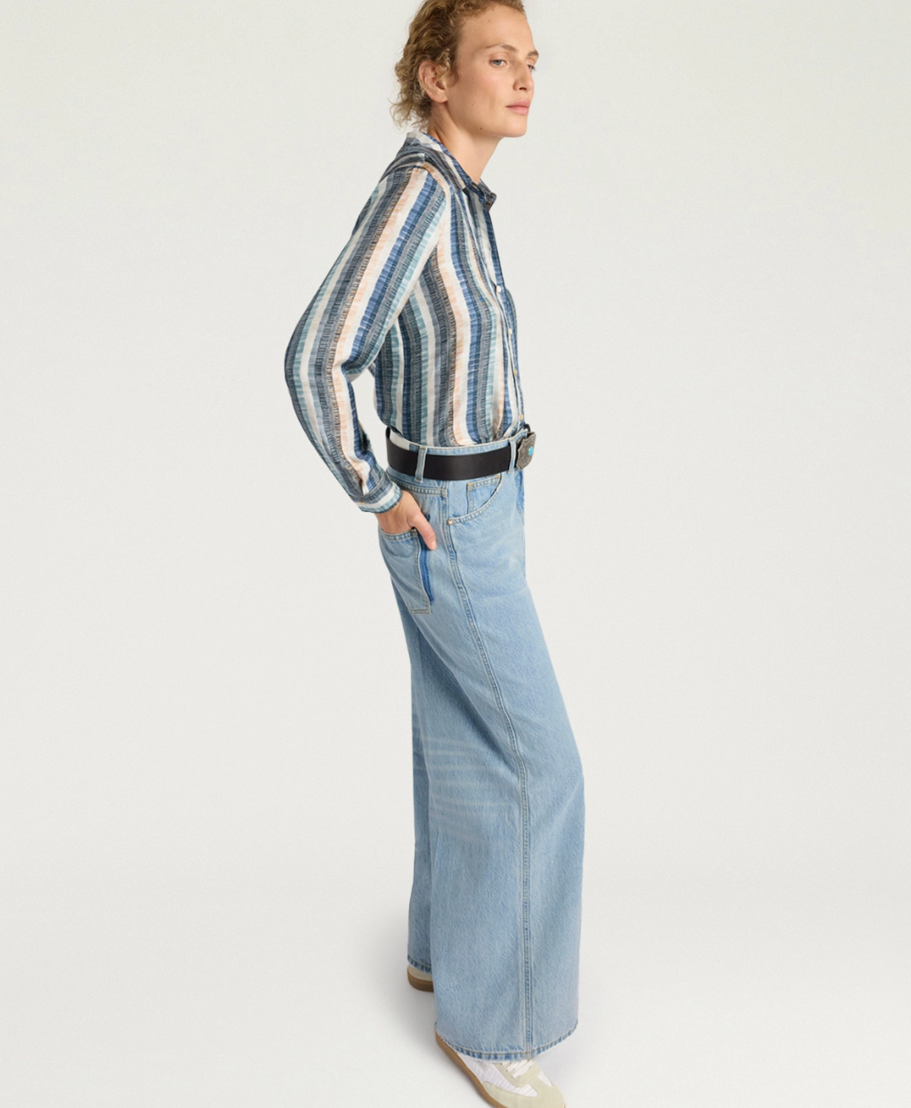 Pantalon Manuel Denim Clair - Momoni