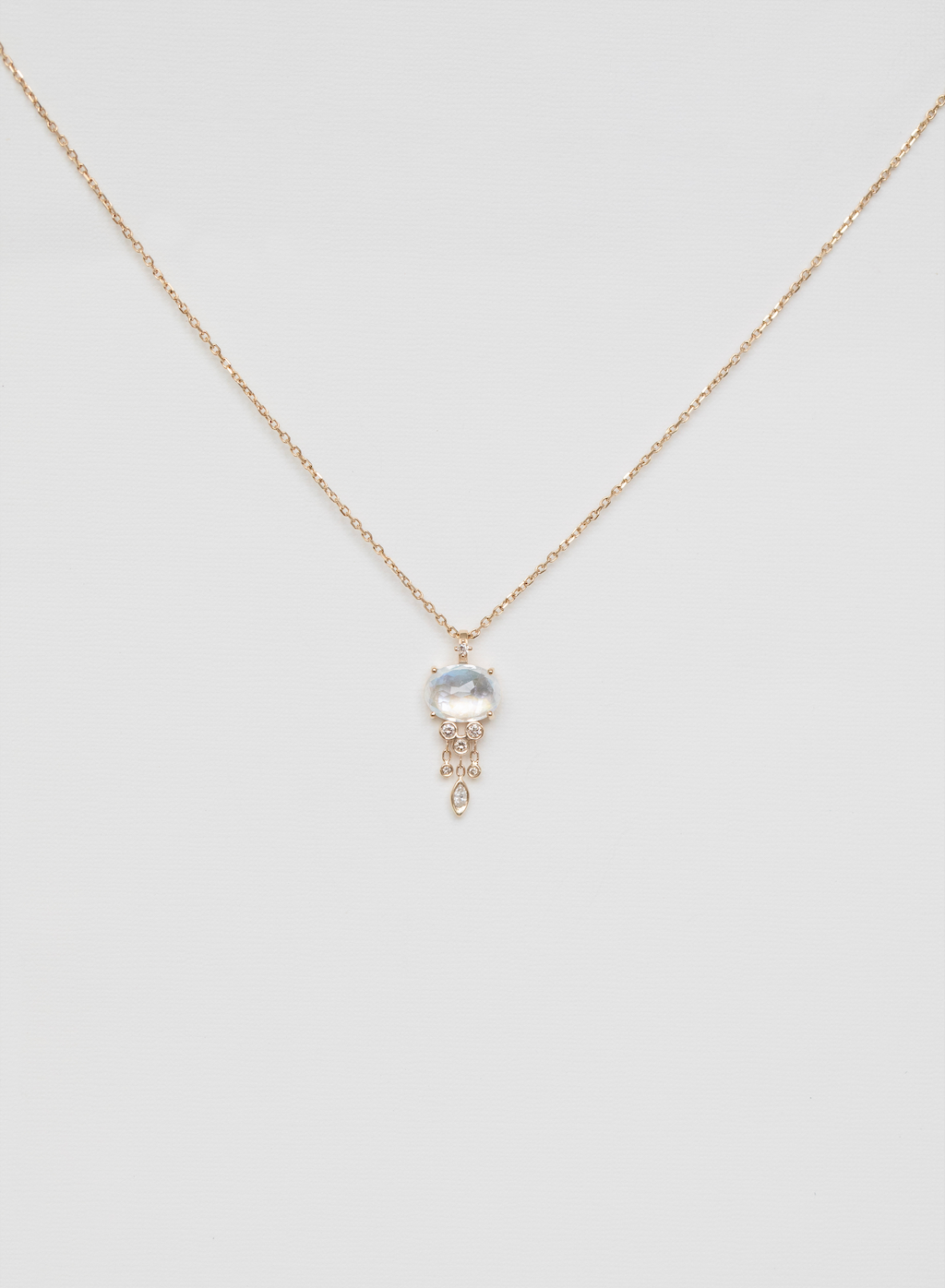 Collier Jellyfish Pierre de Lune Rosecut - Céline Daoust