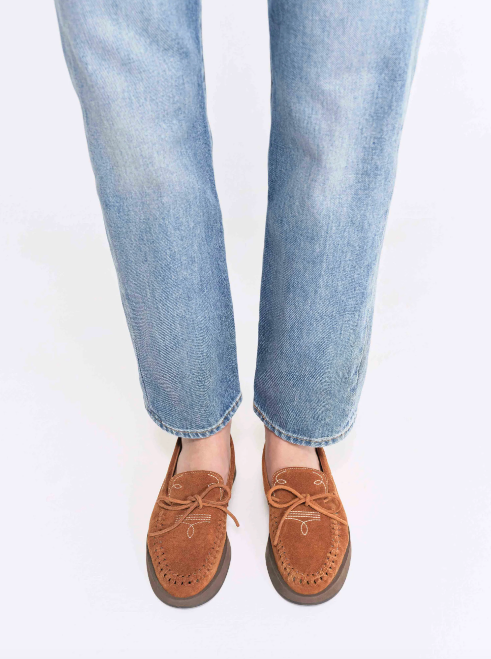 Mocassin Totem Camel - Socque