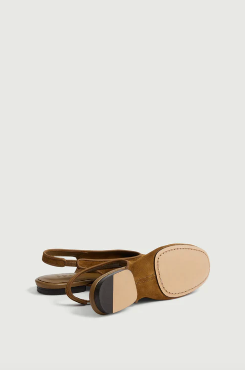 Slingbacks Emmett Croûte de Cuir Caramel - Soeur