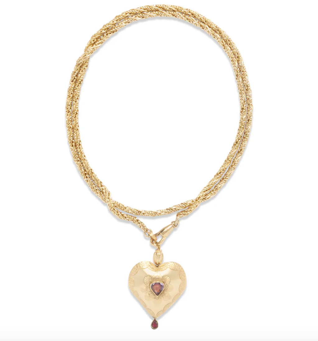 Sautoir Freya Coeur Grenat - Room Service