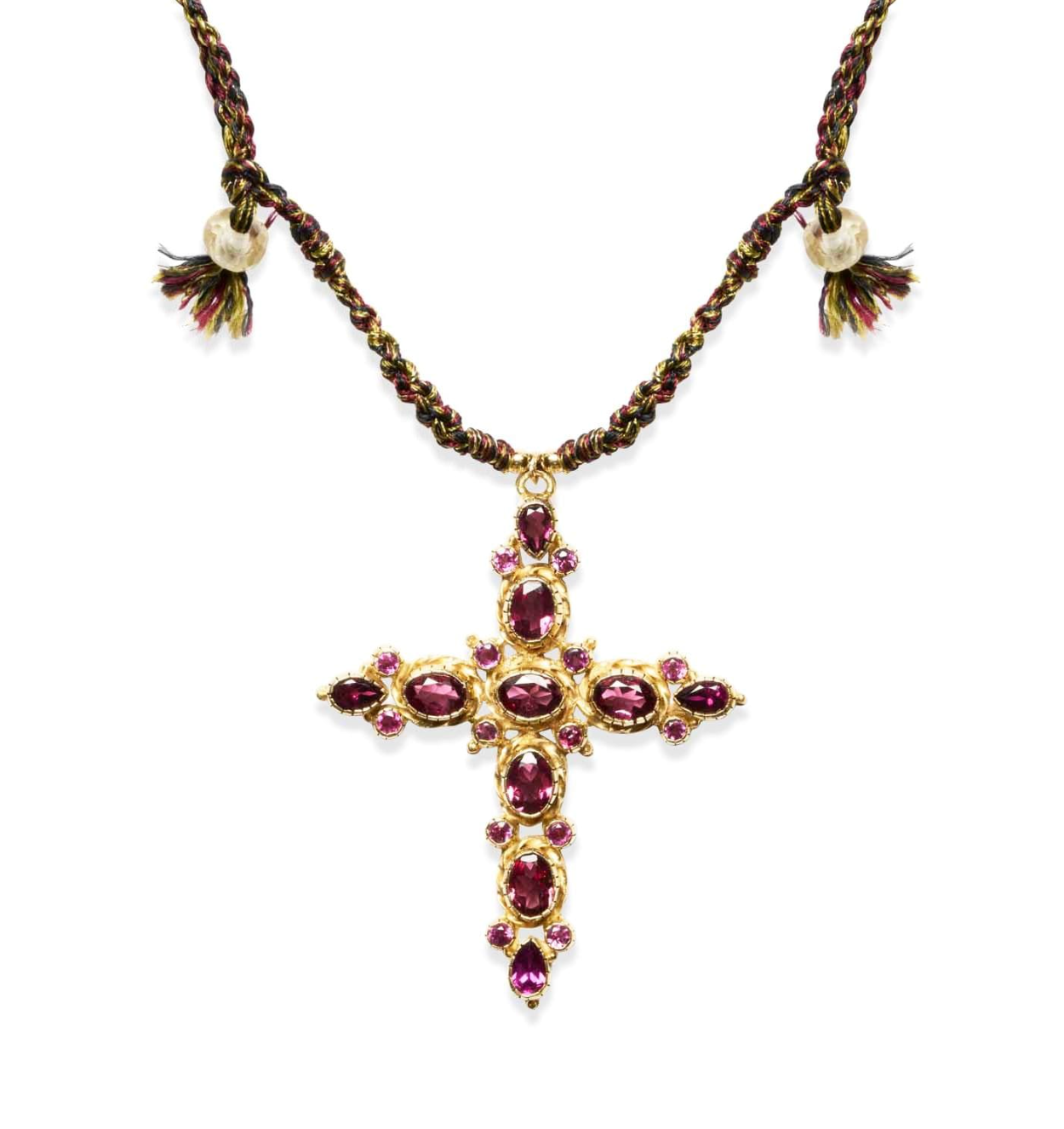 Collier Croix Grenats - Room Service