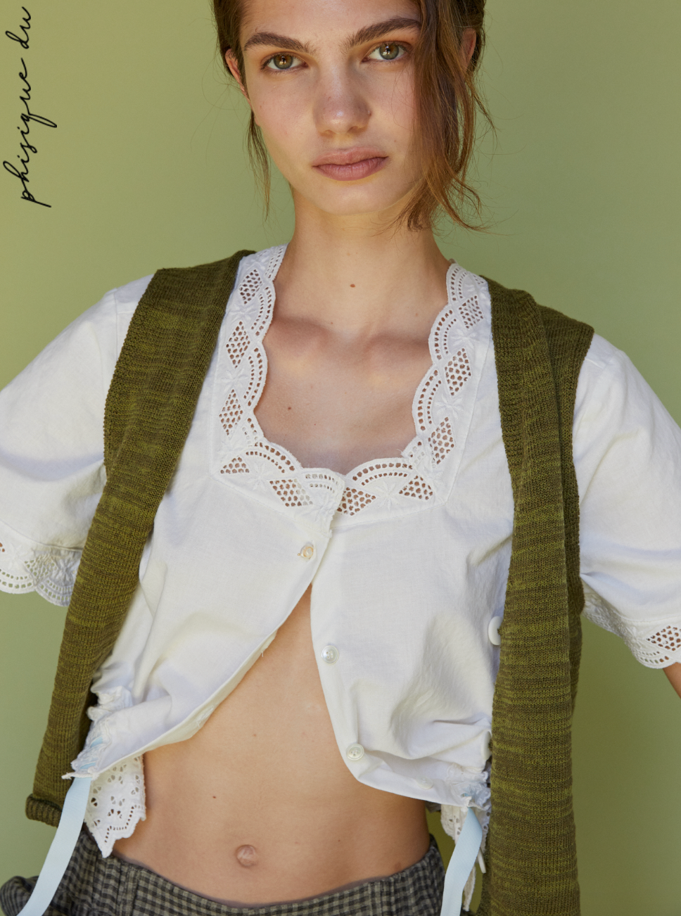 Grandmother's Shirt in Old Batista Cotton - Phisique du Role