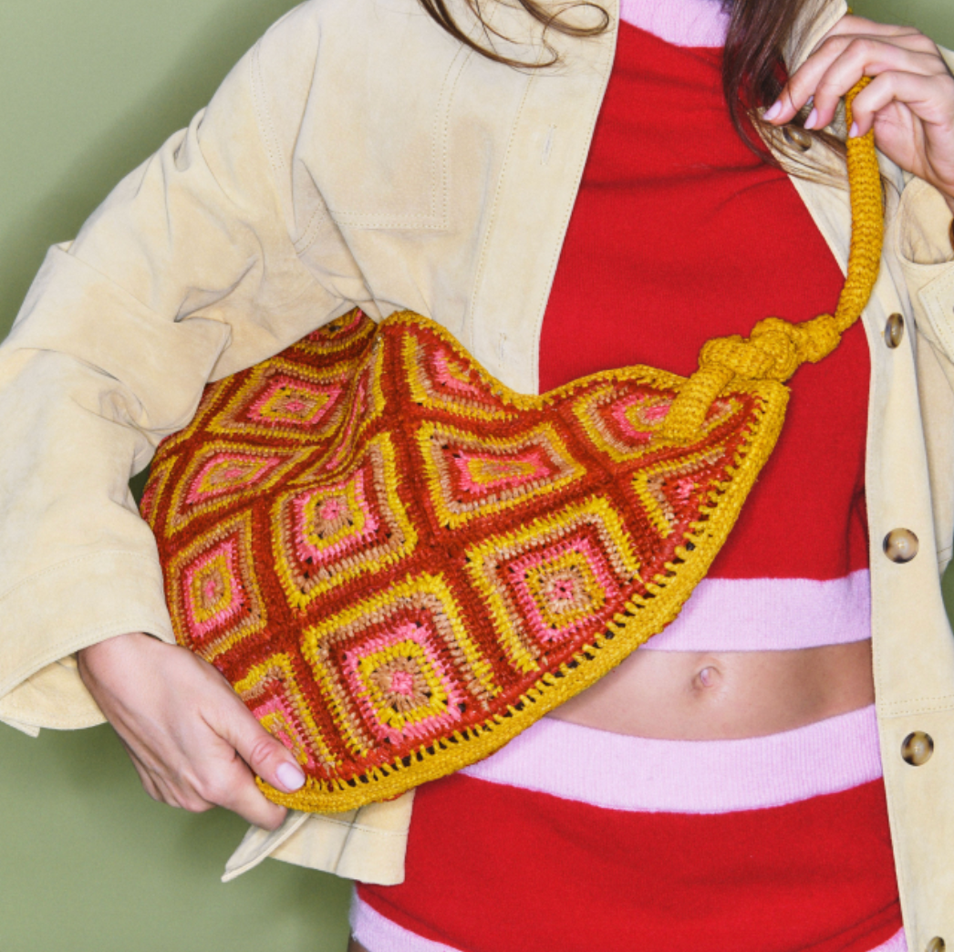 Sac Chris Raphia Rose - Claris Virot