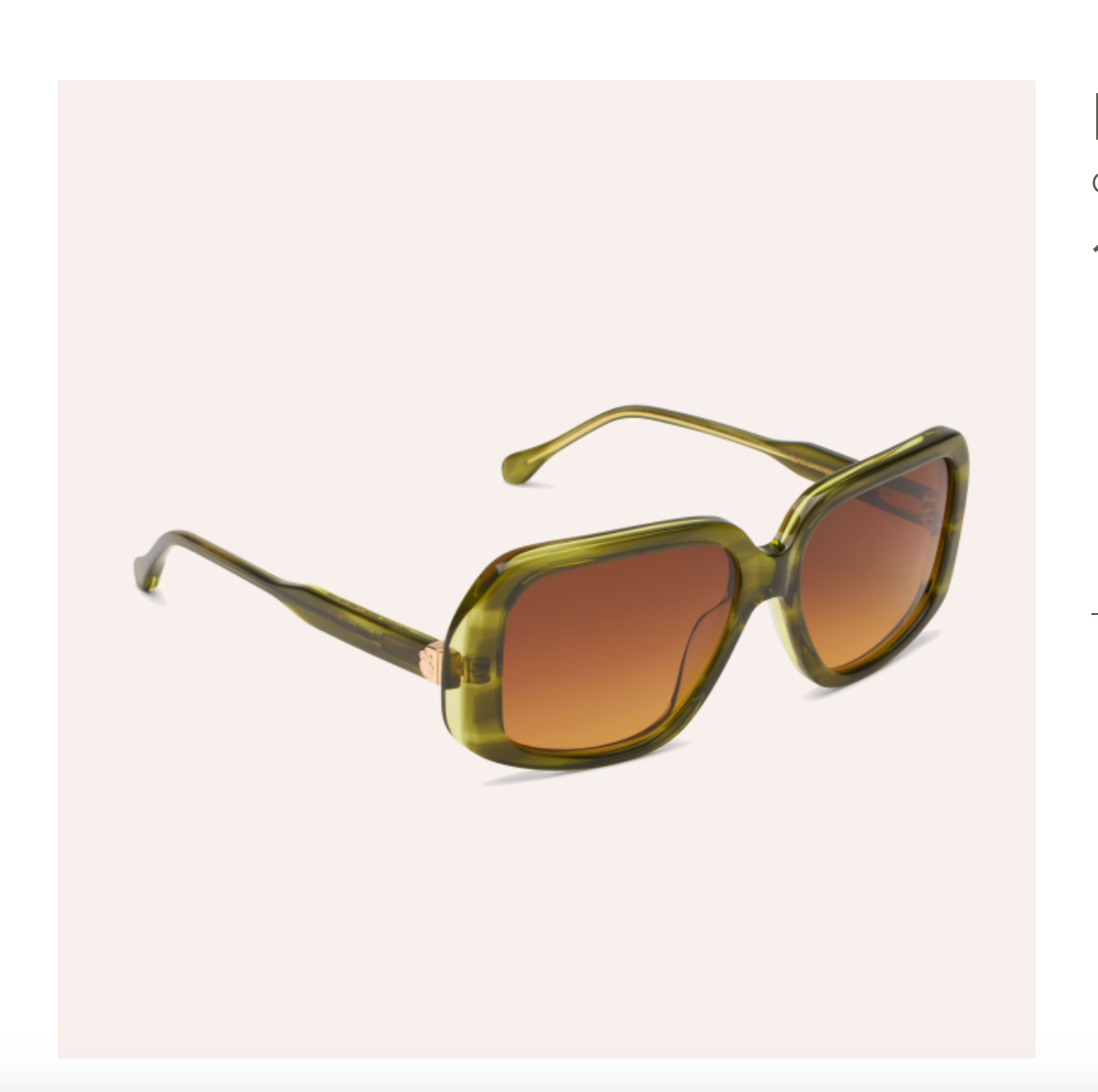 Lunettes de Soleil Gangga Matcha - Claris Virot