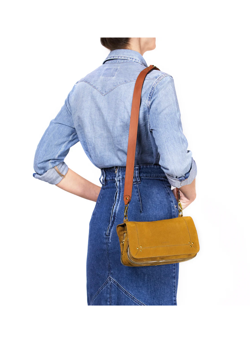 Bandoulière Simple Vachette Chêne - Jérôme Dreyfuss