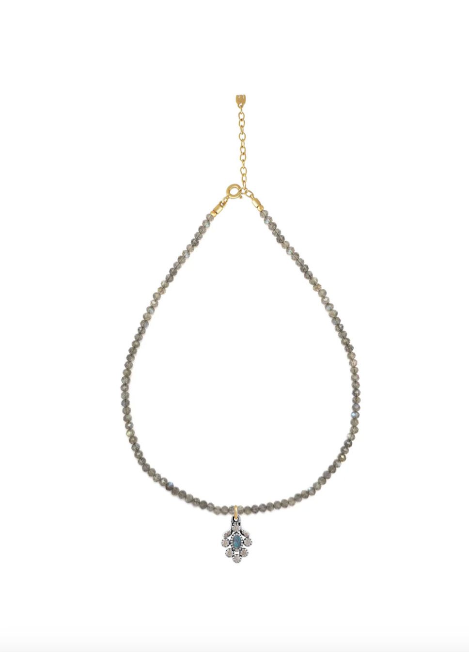 Collier Diana Pierre Labradorite - Dorothée Sausset