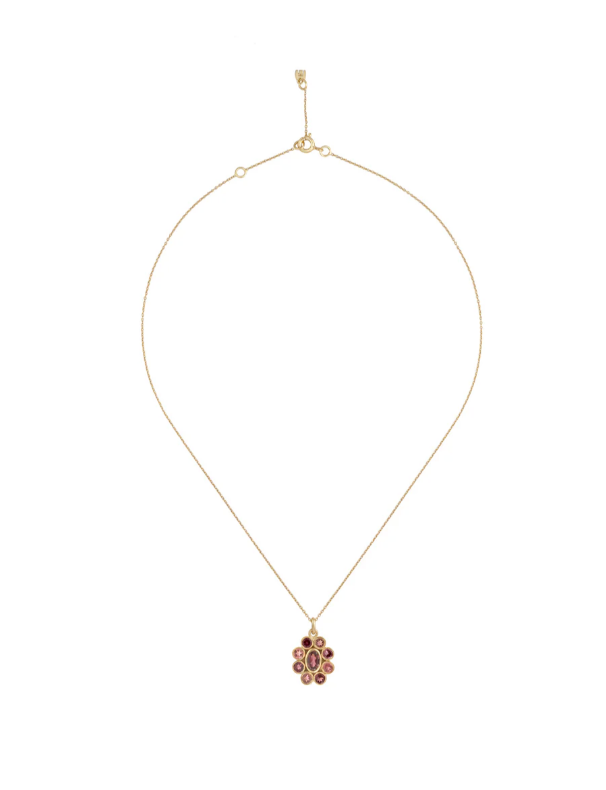 Collier 9 Planètes Rhodolite Garnet - Dorothée Sausset