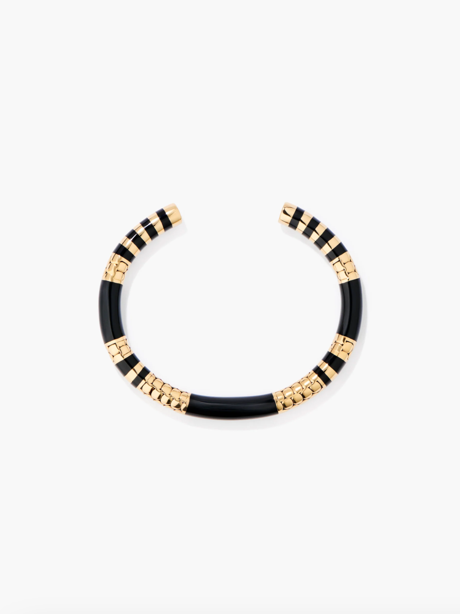 Jonc Positano Noir Serpent - Aurélie Bidermann